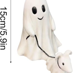 Halloween Ghost Walking Dog Ornament Indoor decorative items